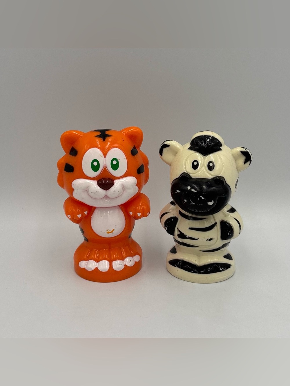 RARE Vintage Y2K Vtech Smartville Alphabet Train Tiger + Zebra Toy Lot Zoo